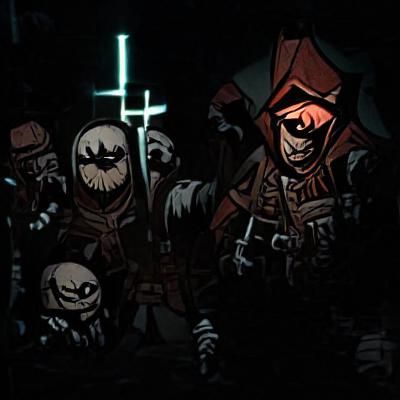 Darkest Dungeon Inspired Gothic Fantasy Scene