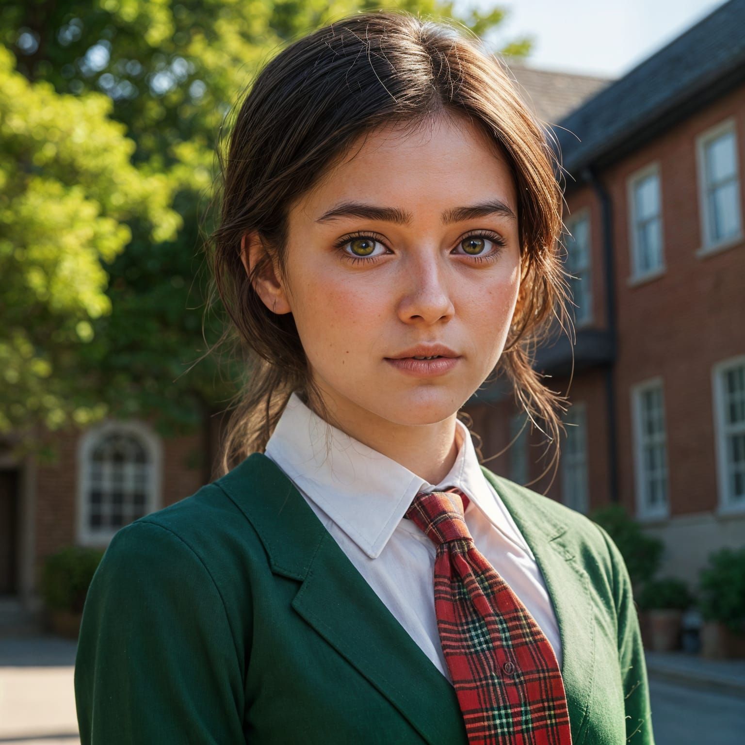 Young University Student in Traditional English School Unifo...