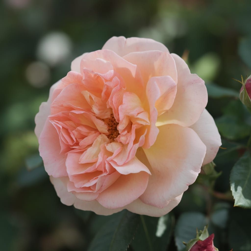 Delicate Earth Angel Rose in Bloom