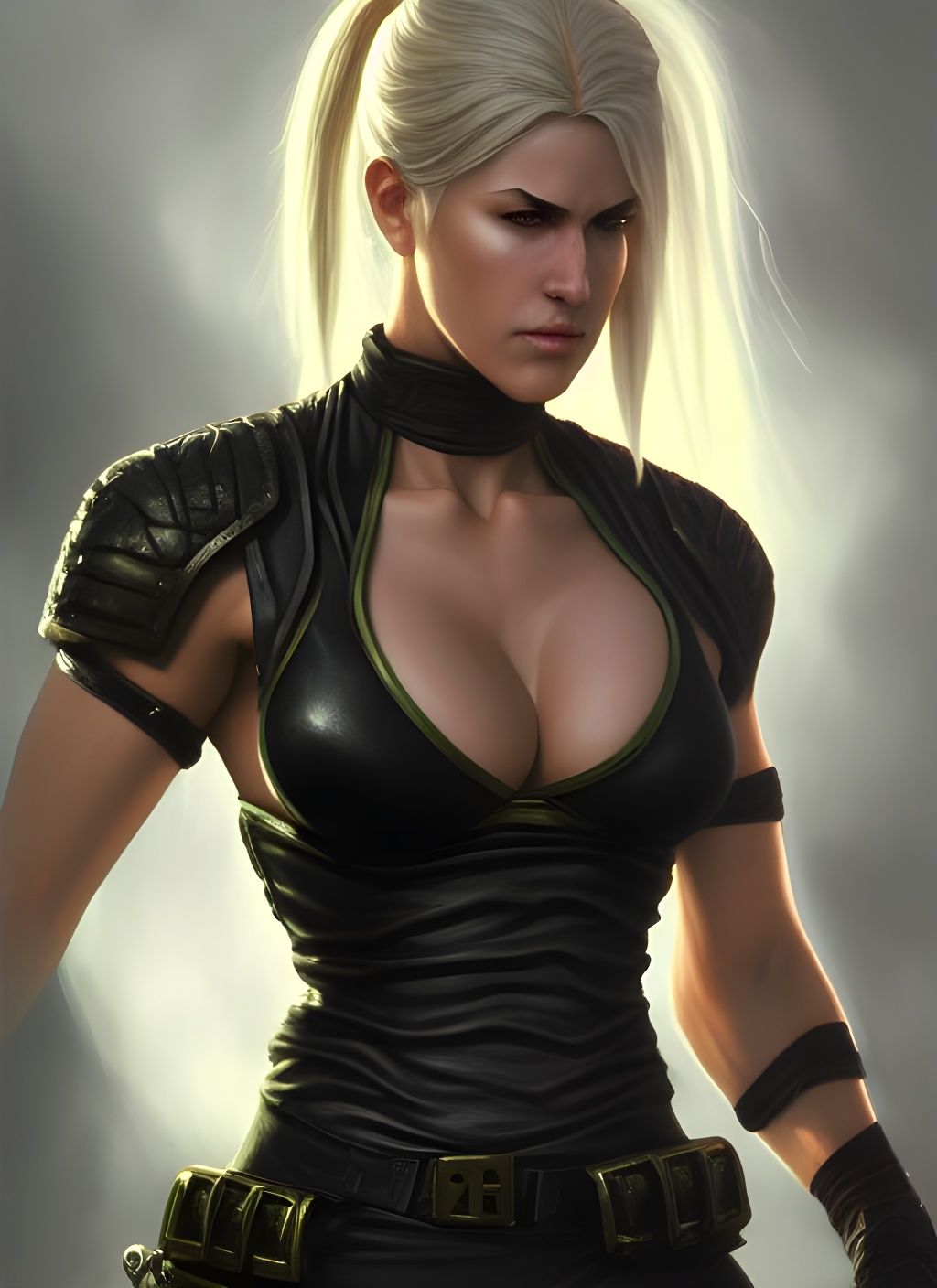 Sonya Blade: Ice Cold Fantasy Digital Art