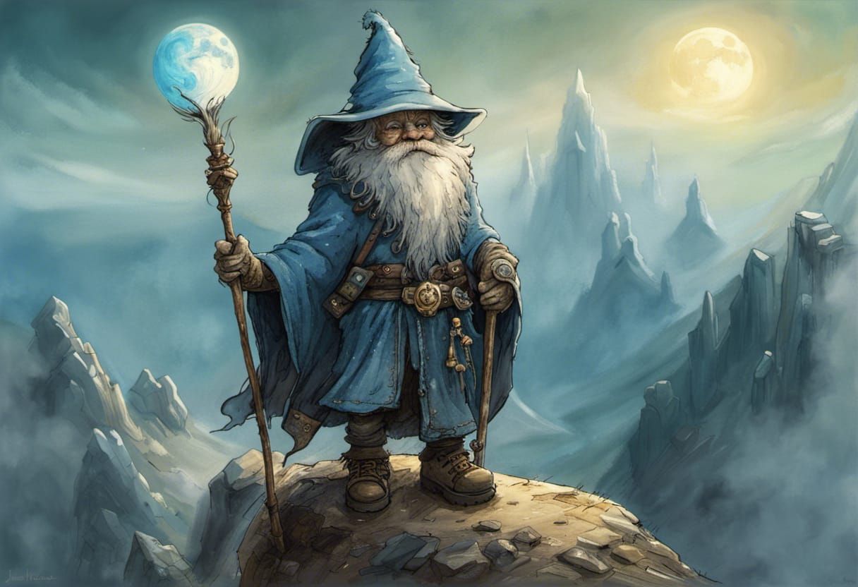 The blue mountain wizard