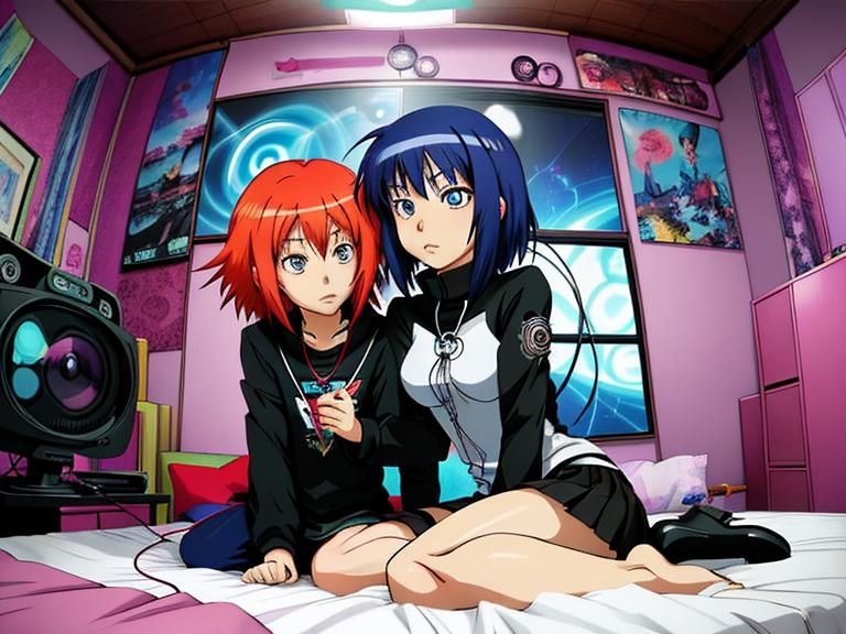 Hypnotic Trance in Anime Cartoon Style