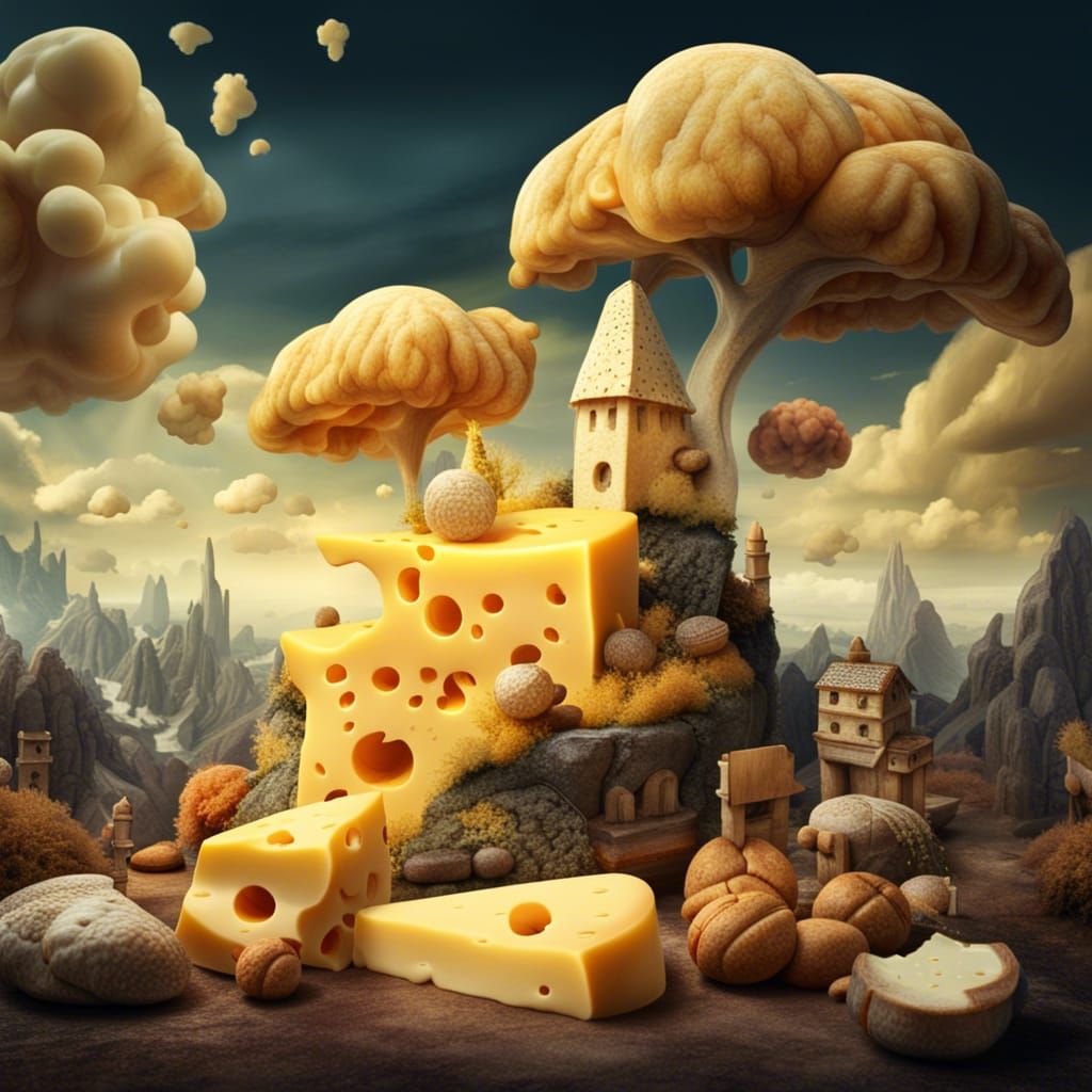 Cheese Fantasyscape: A Whimsical World