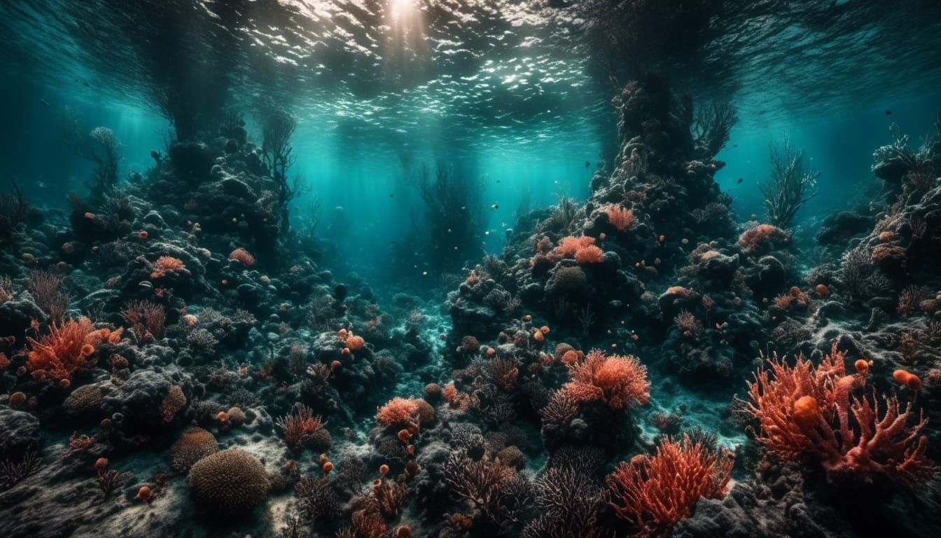 Underwater Coral Reef Scene
