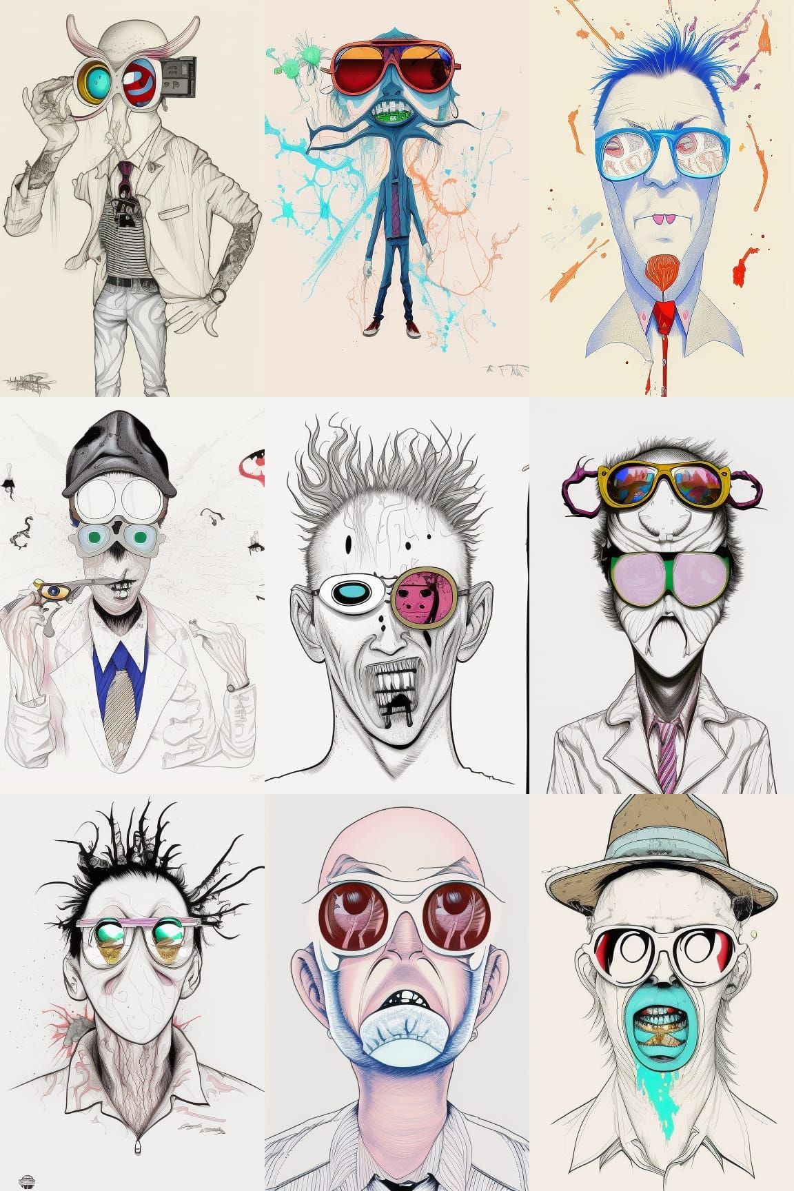 Fear and Loathing Concept Art in Pardee Style