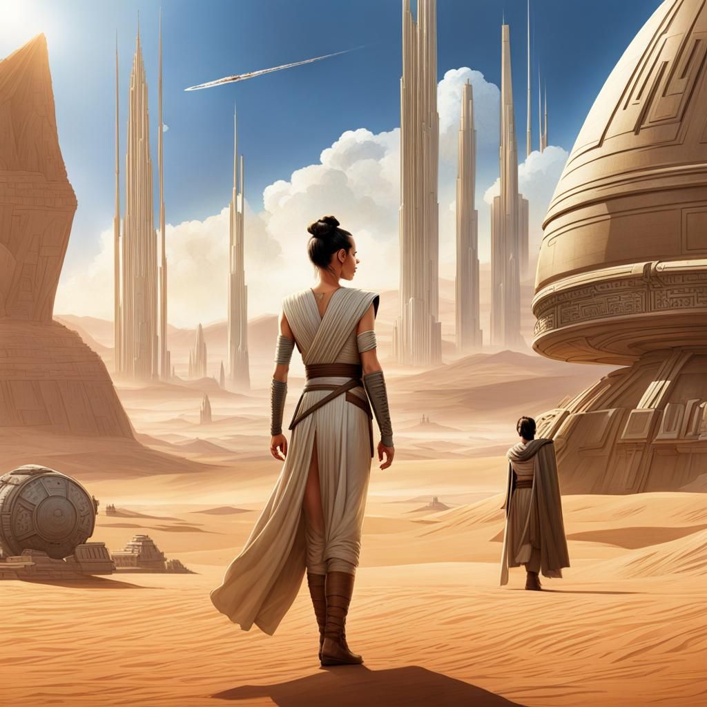 Utopian World Inspired by Fictional Character