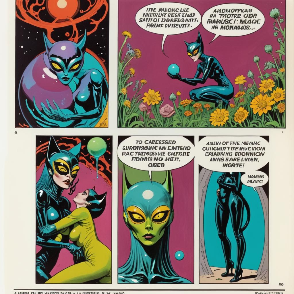 Alien Catwoman Comic