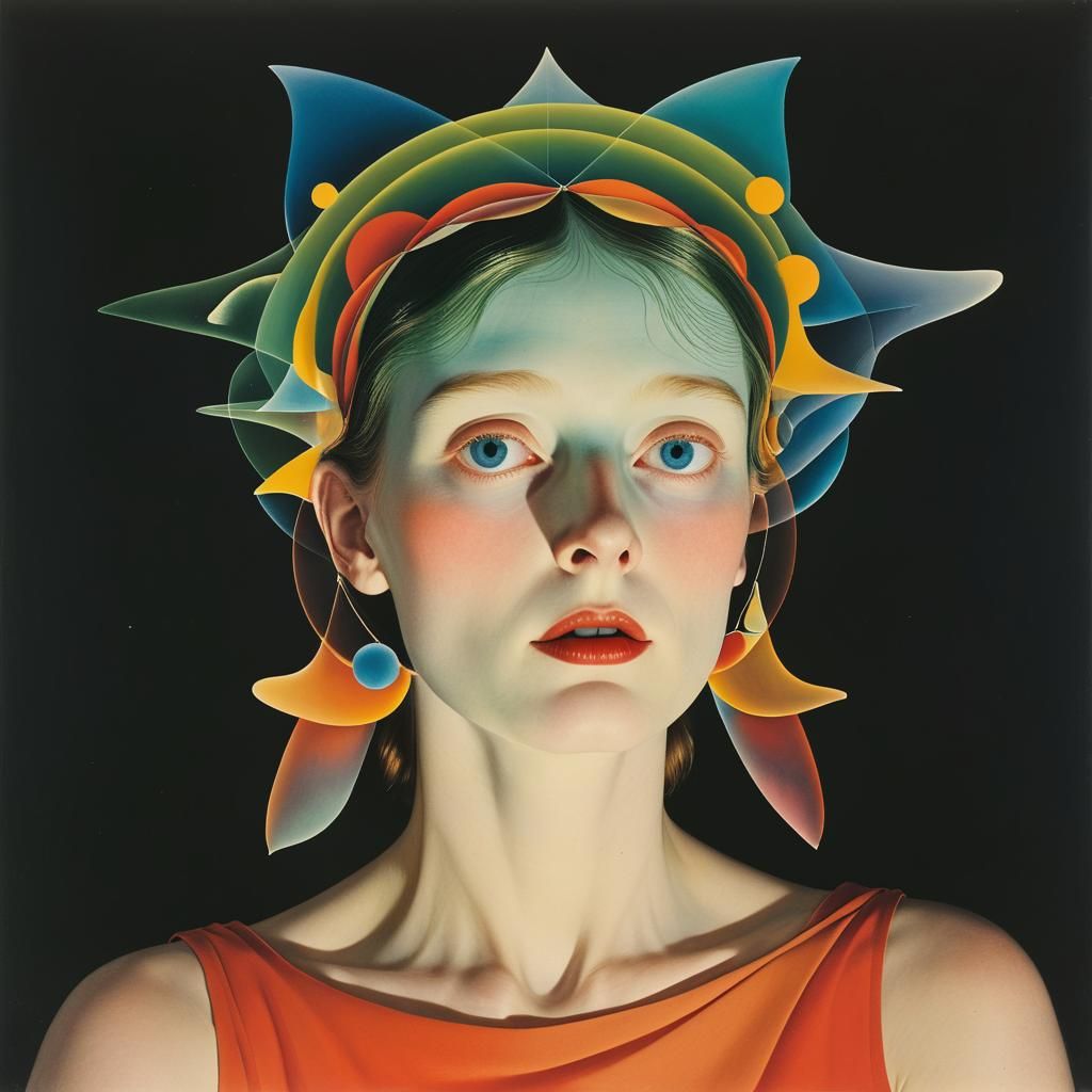 Mystical Evening Scene in Layered Composition