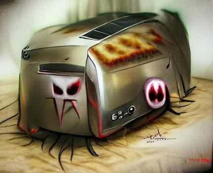 Menacing Toaster Design Inspired by DeviantArt