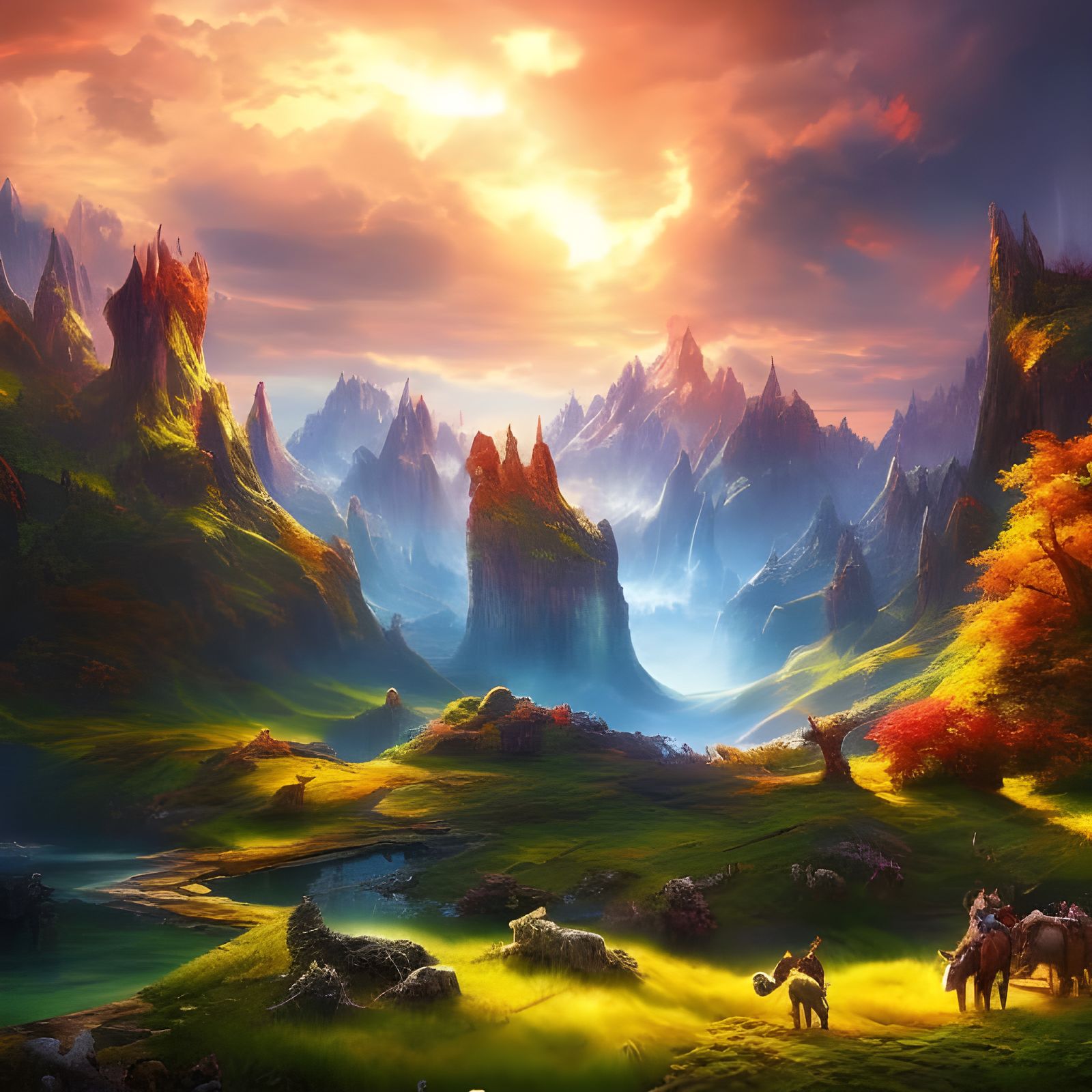 Beautiful fantasy landscape