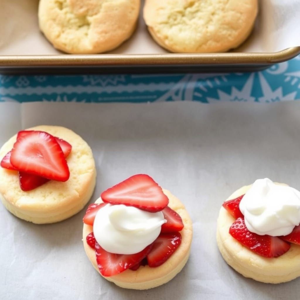 Whimsical Strawberry Shortcake in Pastel Colors