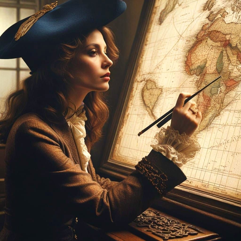 Elegant Woman in Rich Hues