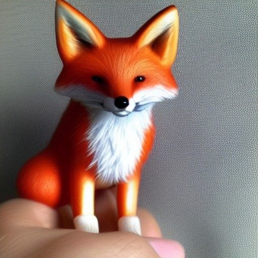 Realistic and Detailed Portrait of a Unique Fox