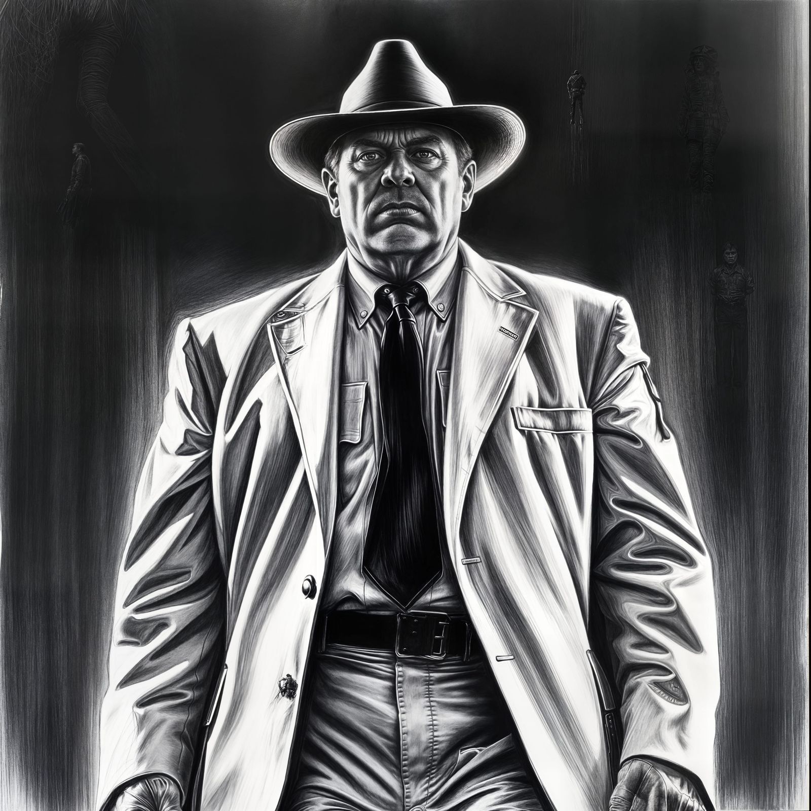 Sheriff Buford Pusser Walking Tall in Charcoal