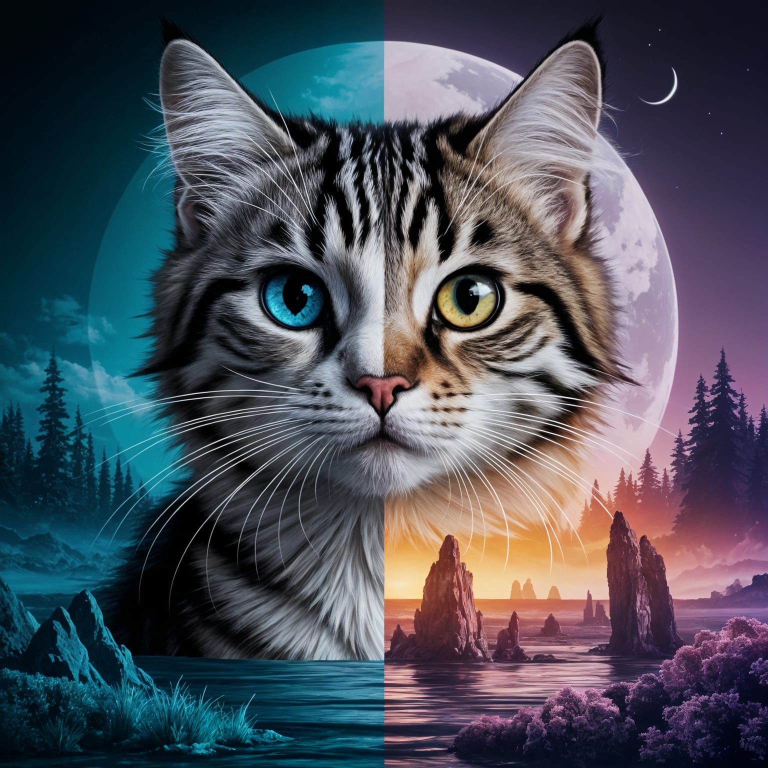 Fantasy Fusion: A Captivating AI-Generated Scene