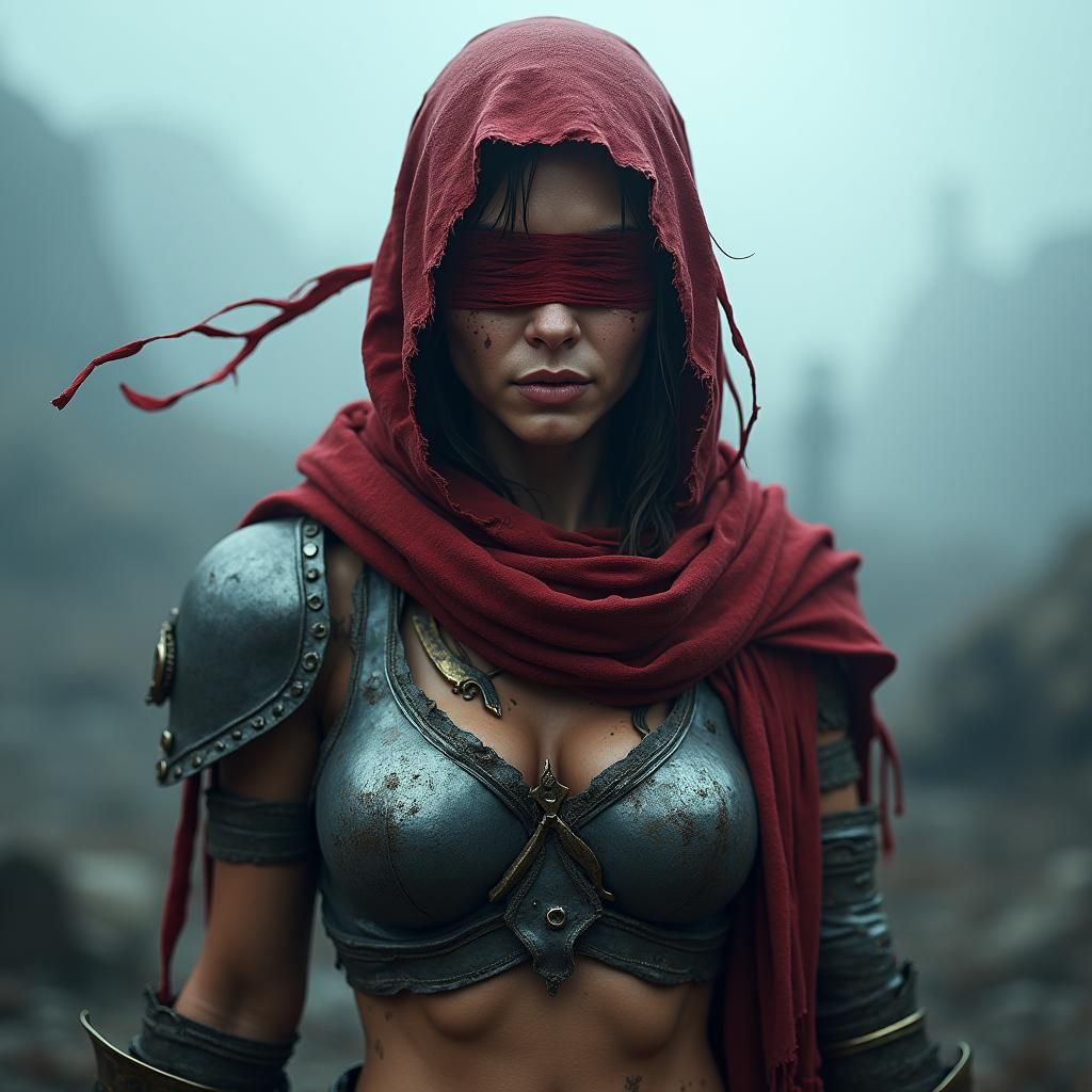 Heroic PUBG Survivor in War-Torn Landscape