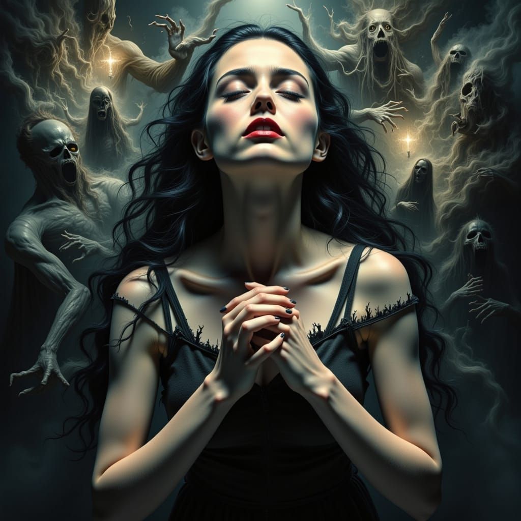 I close my eyes and hope you just go away...