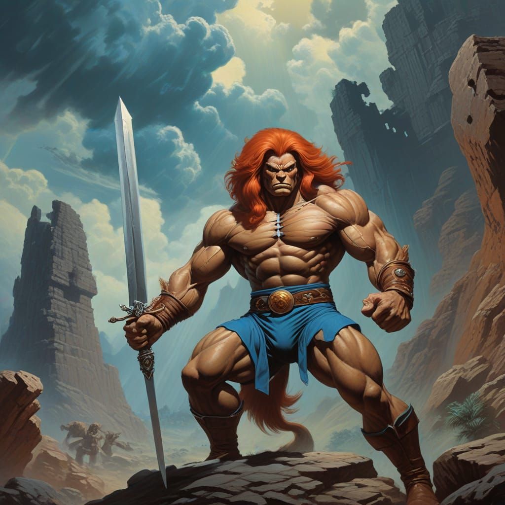 Heroic Lion-O Wields Sword of Omens in Epic Thundercats Land...