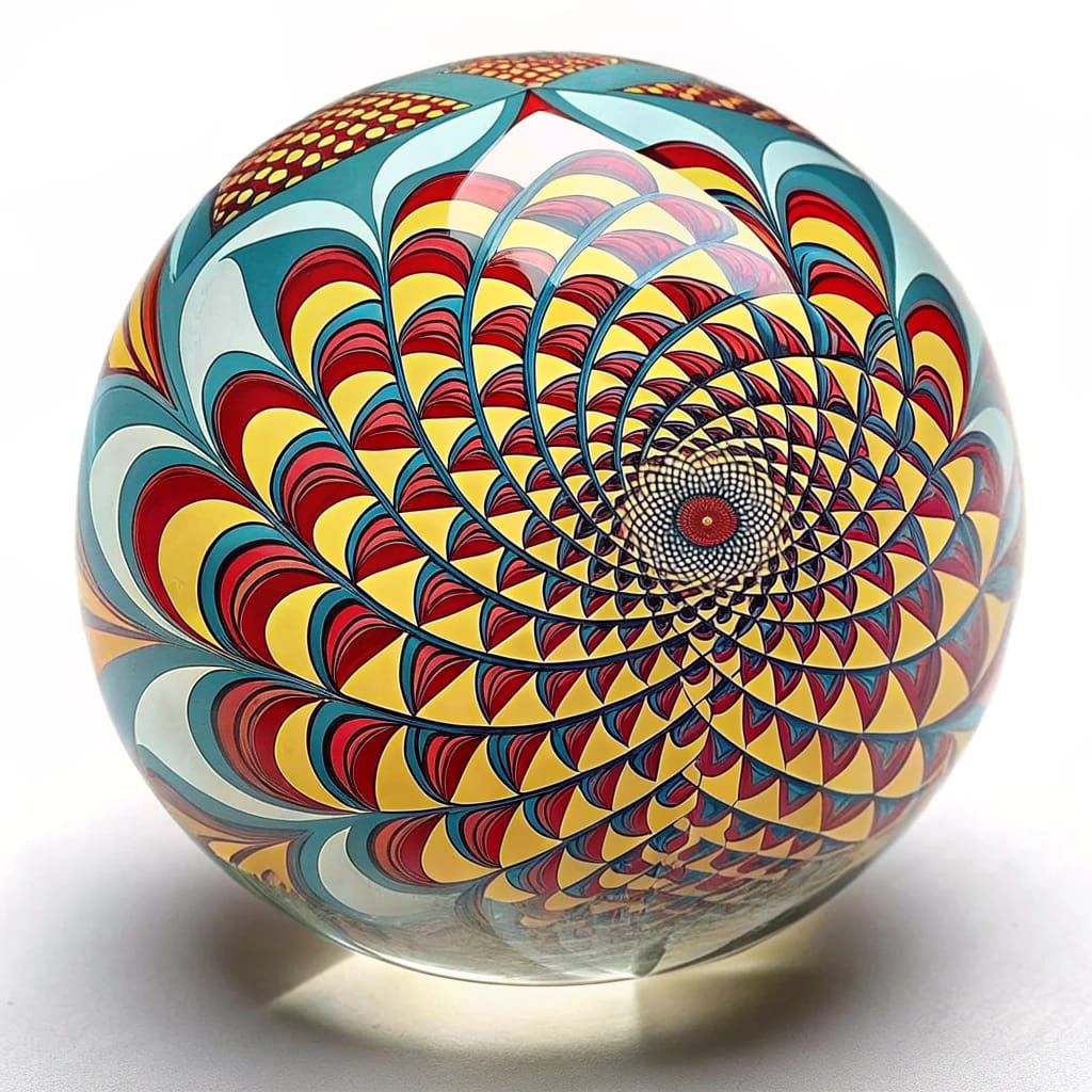 Ethereal Glass Orb Optical Illusion