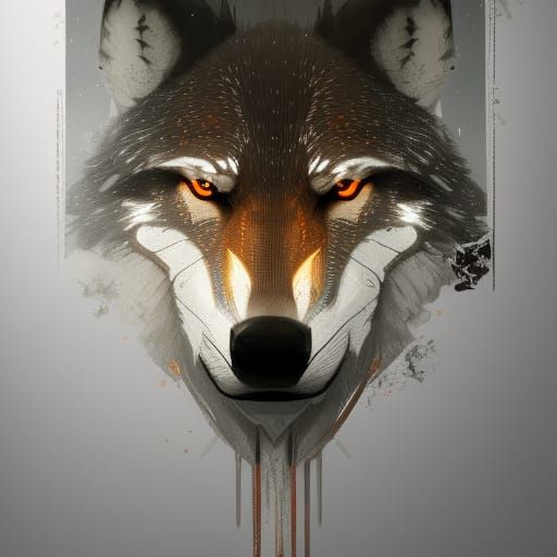 Wolf with Tendrils: Dynamic Lighting Concept Art