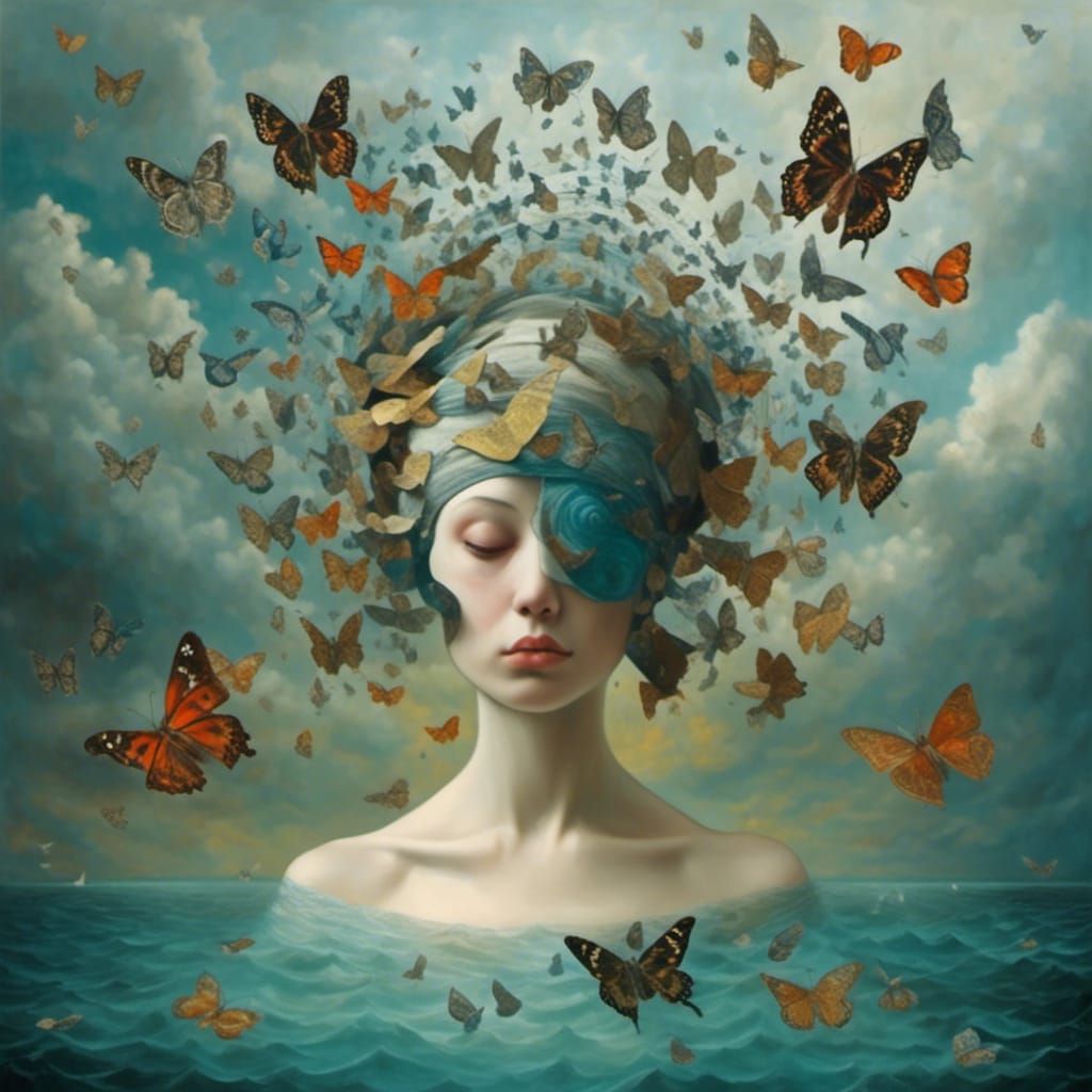 Surreal Optical Illusion with Hidden Images