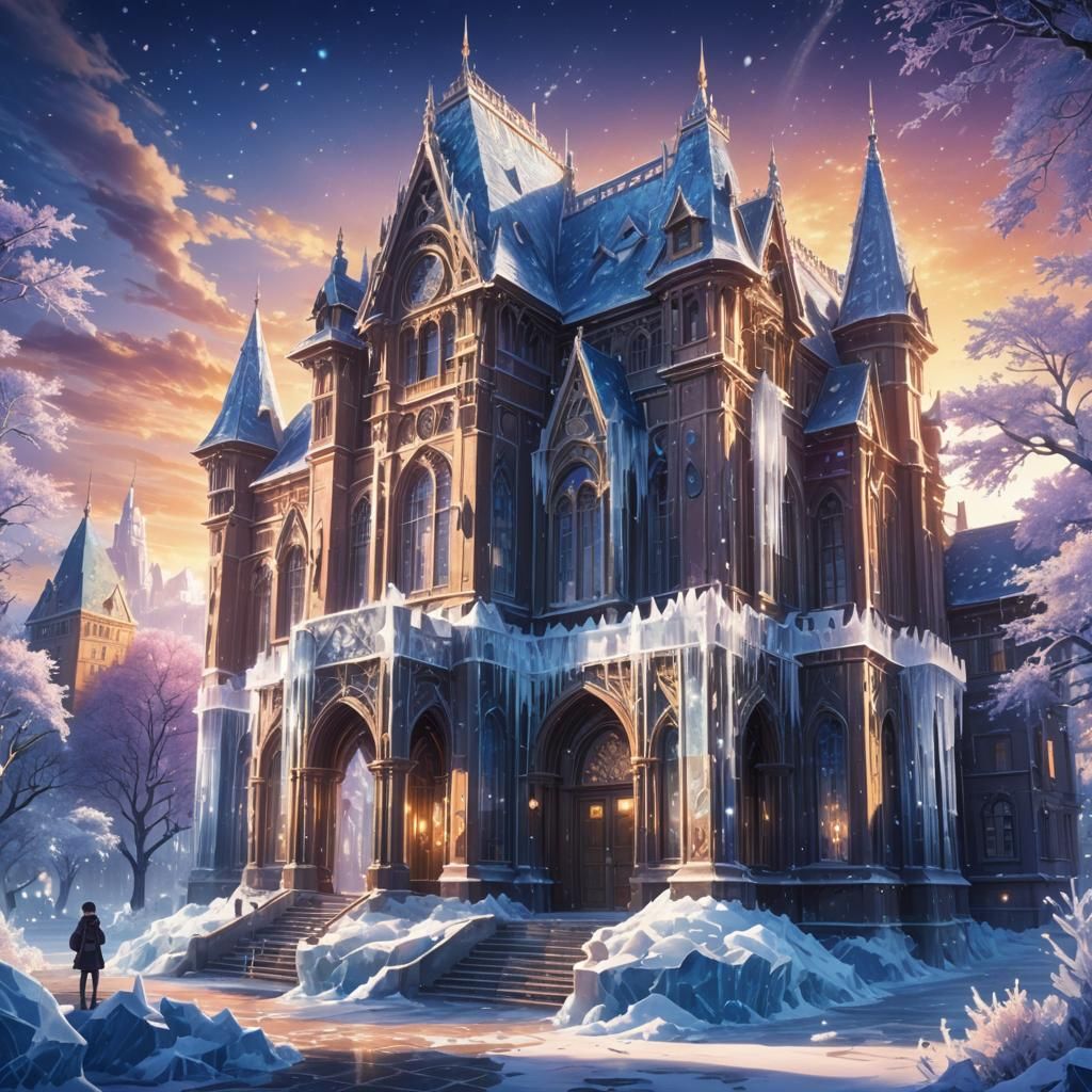 Radiant Ice School in Frozen North: Anime Key Visual