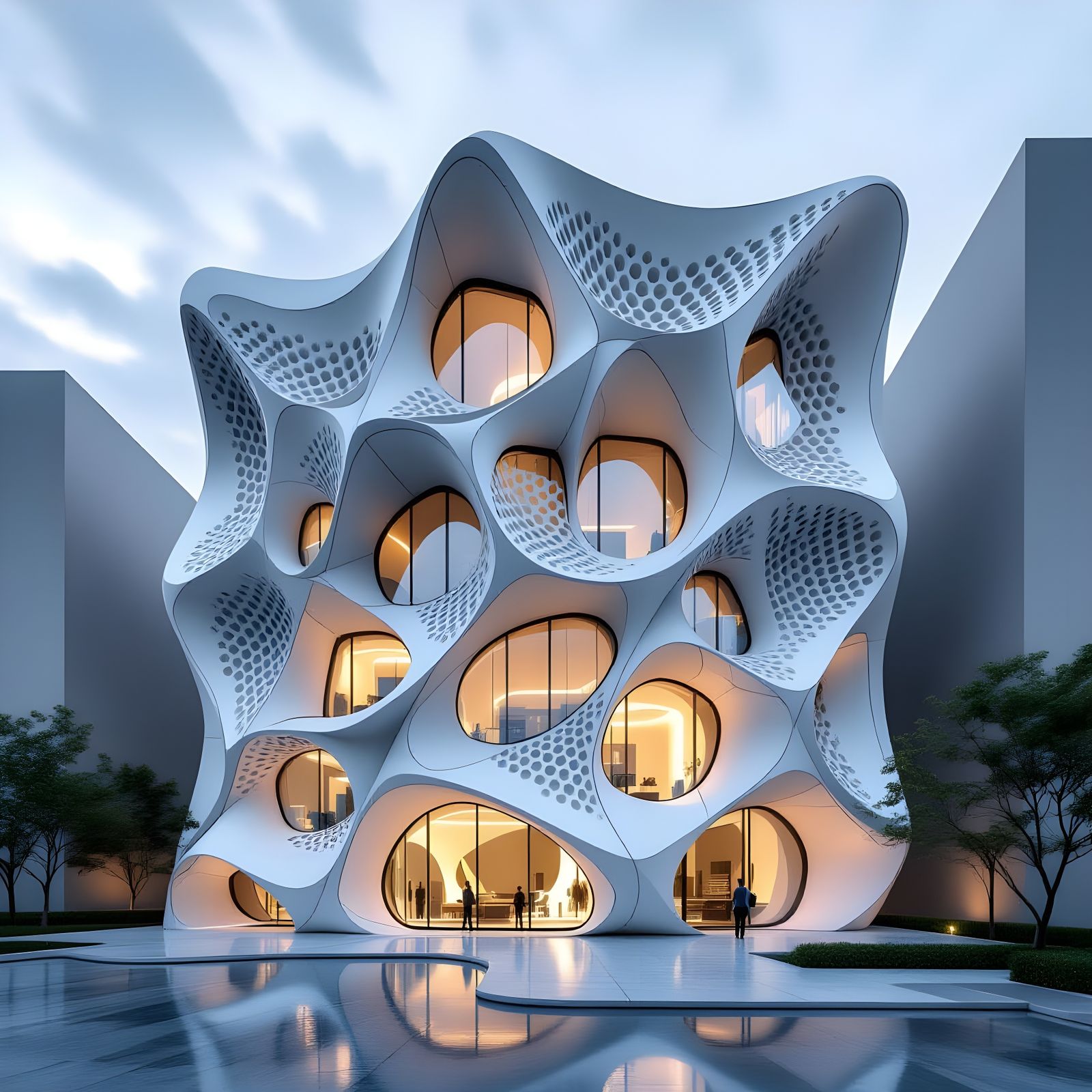 Parametric Fractal Facade Concept in Real-Time