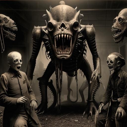 Lovecraftian Horror: Undead Monsters in Derelict Lab