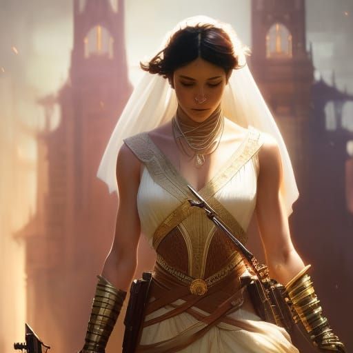 Fantasy Portrait with Dynamic Lighting