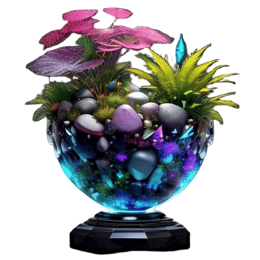 Vibrant, Cinematic 3D Rock Formations with Kaleidoscope Patt...