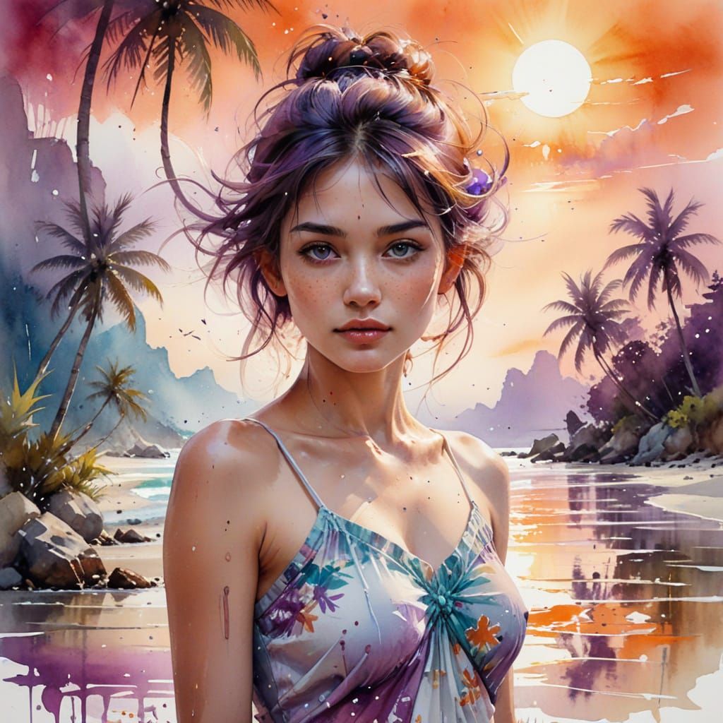 Ngapali Beach Sunset in Myanmar: A Watercolor Paradise