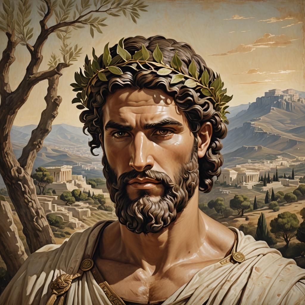 Greek Portrait: Ixion Aletos in Hellenistic Attire