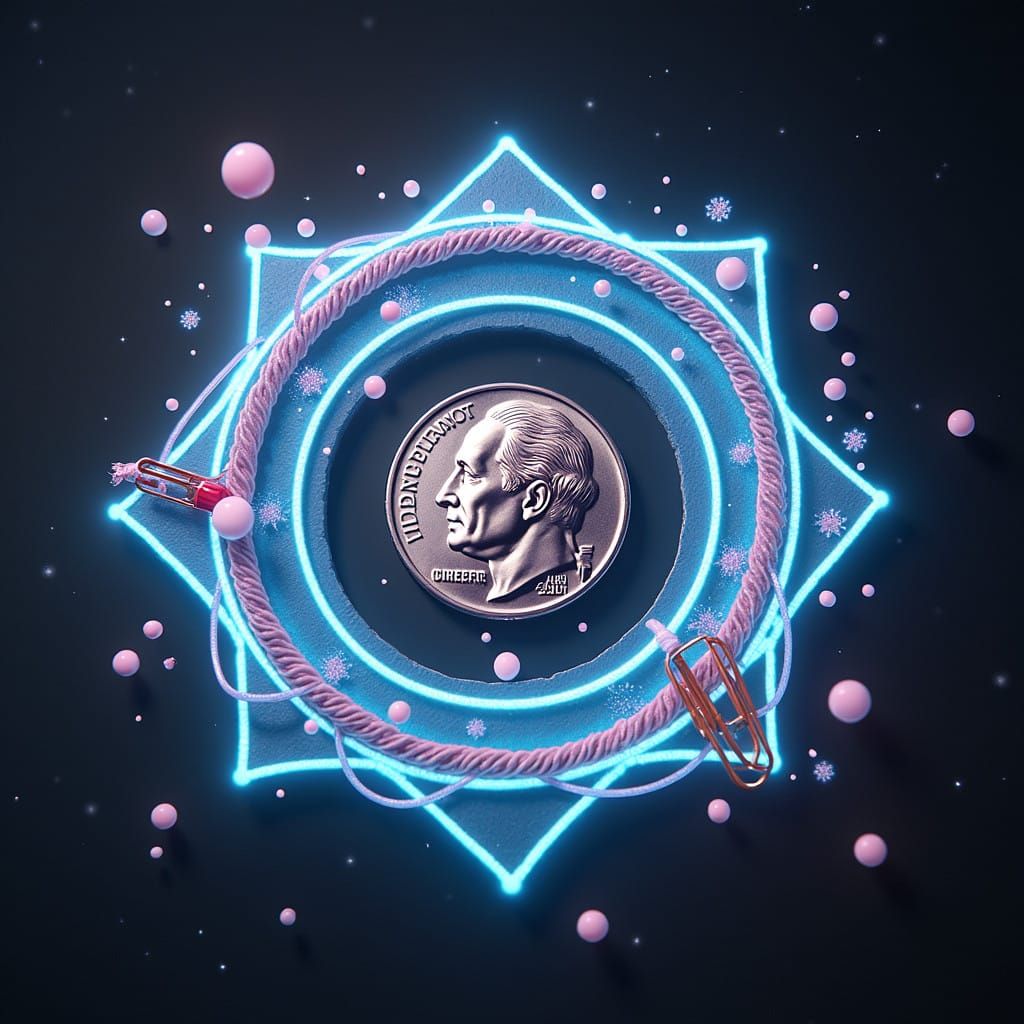 Ethereal Quantum Portal in Futuristic, Surreal Landscape