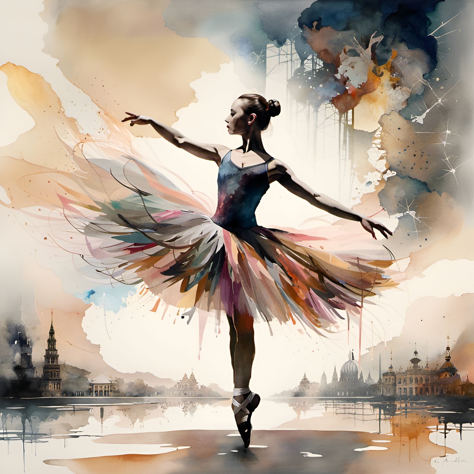 "Ballerina" - graceful and beautiful movements