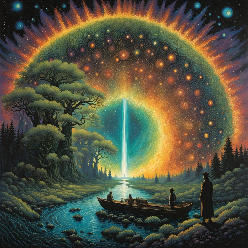 Elemental Enigma: Expansive Ethereal Landscape