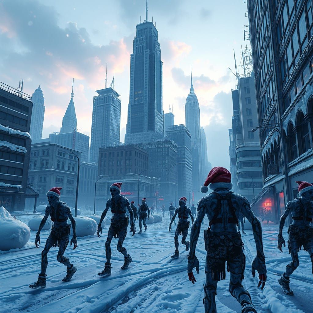 Frozen Metropolis in a Post-Apocalyptic Winter Wonderland