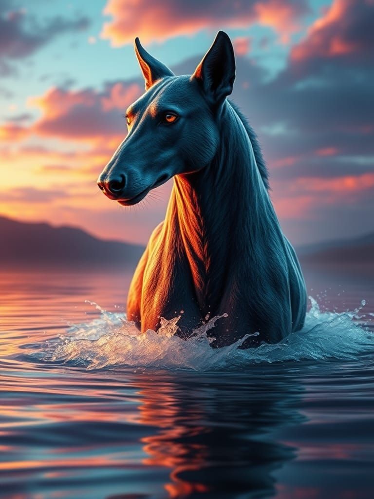 Celtic mythology water Kelpie hyper detailed HD 64k