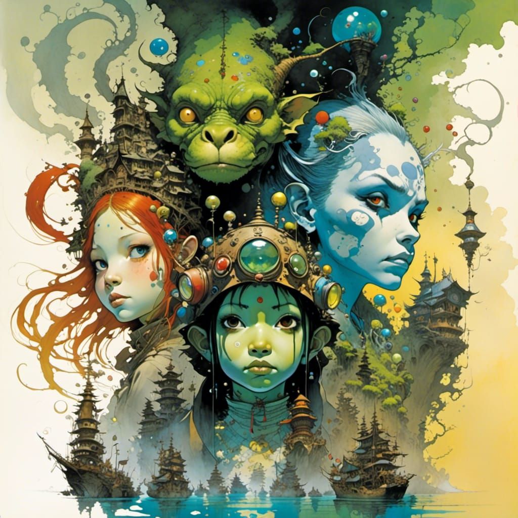 <lora:Meta-Murakami:1.0> 16k, comic art, line art style, lig...