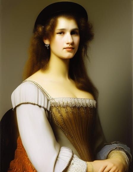 Classic Portrait of a Young Woman