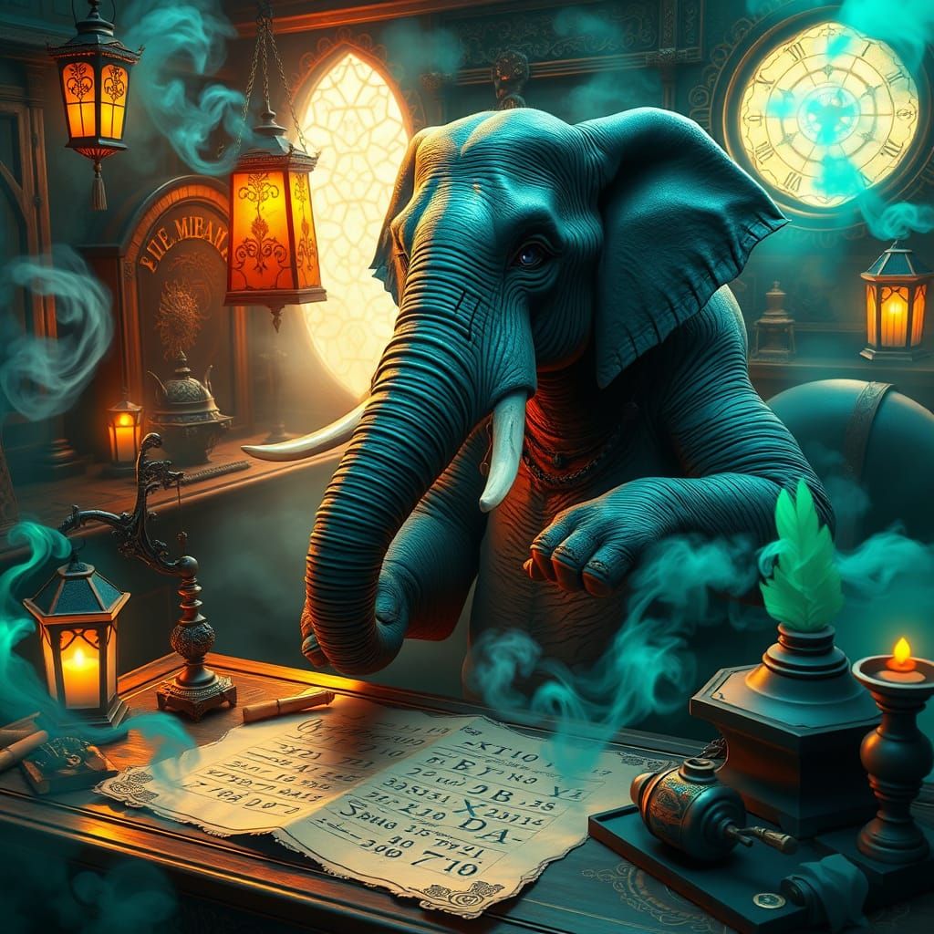 Elephant in Ancient, Mystical Math Study