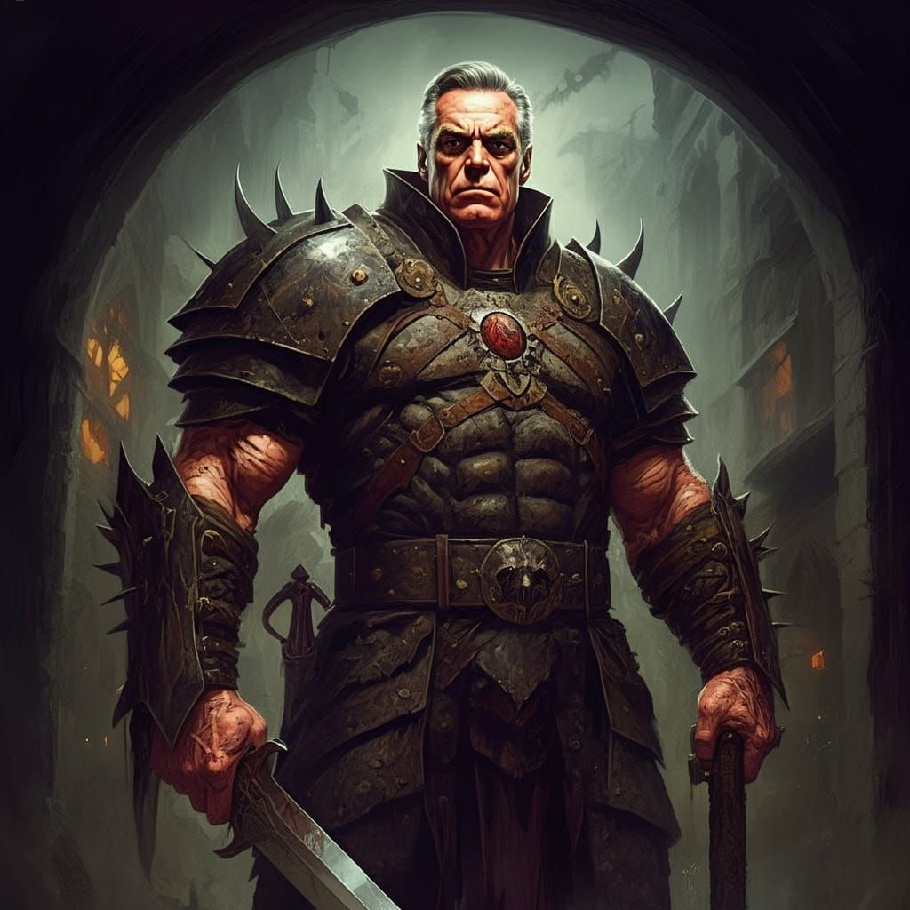 Grimdark Masterpiece in Dark Fantasy Style