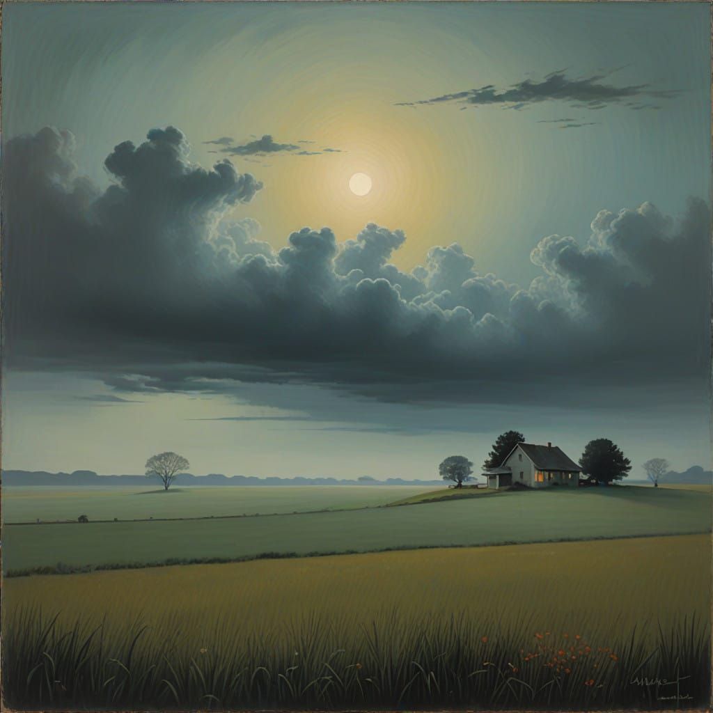 Dreamlike Landscape with Ethereal Light