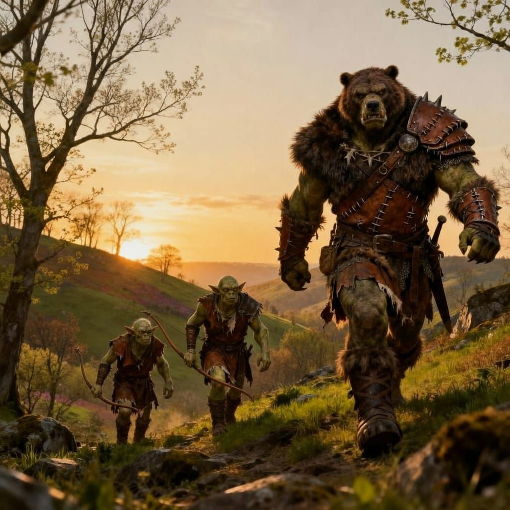 Orc Sergeant Leads Survivors Through Mountain Pass