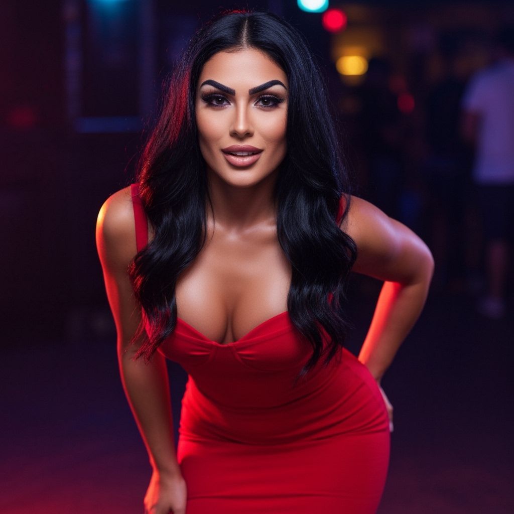 Classic Bombshell Portrait in Real Photo Style