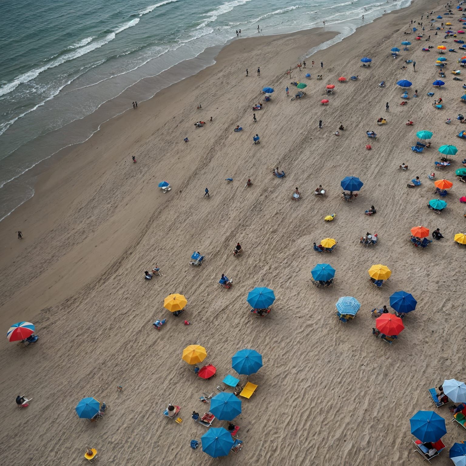Dramatic Seascape Photography: Beach Scene Under Storm