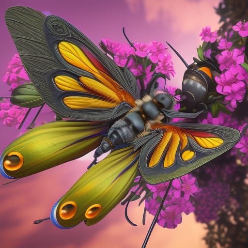 futuristic butterfly