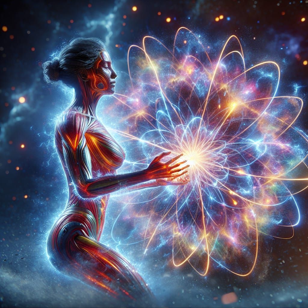 a  hyperrealistic three dimensional illustration of an energ...