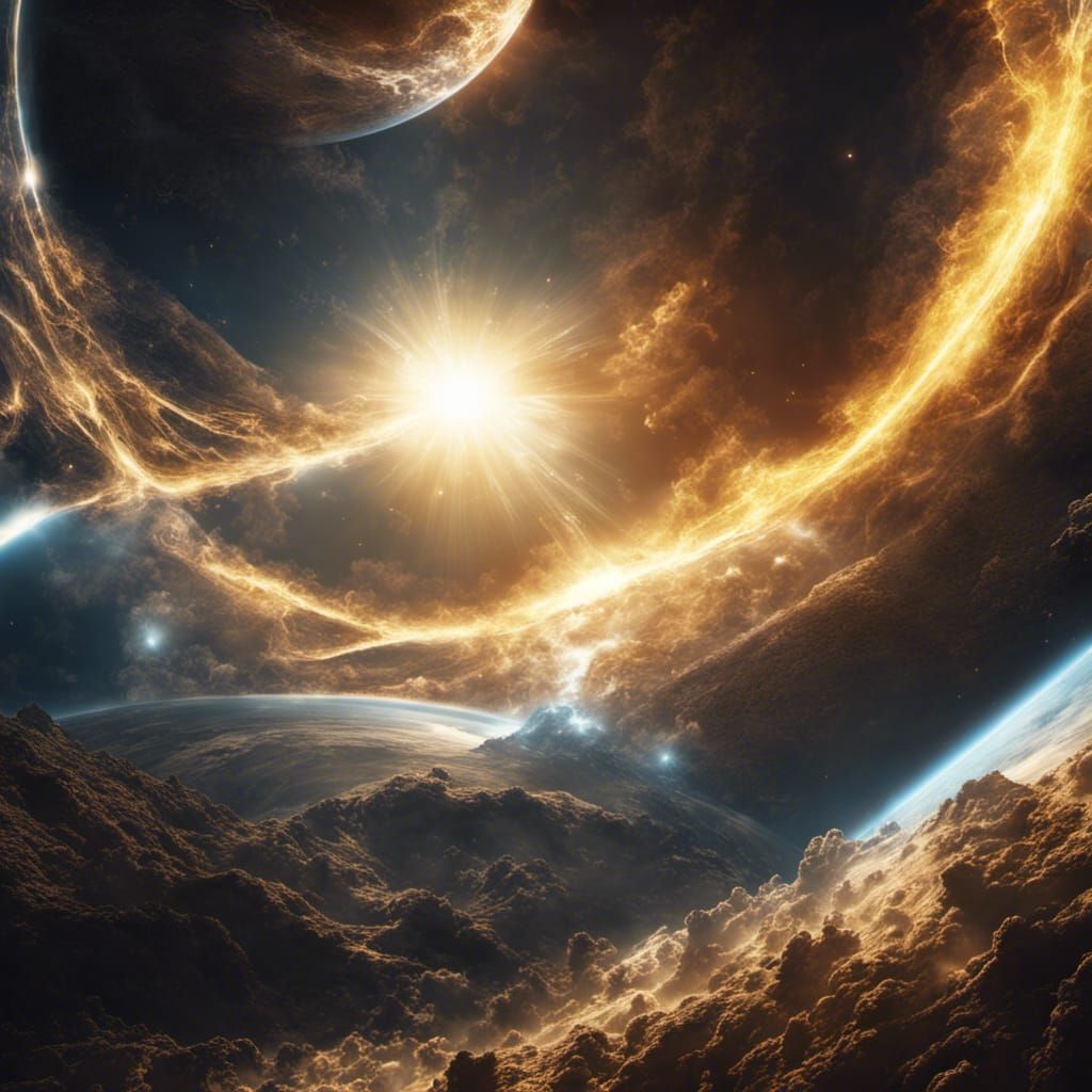 Galactic Sun Sends Golden Energy to Earth