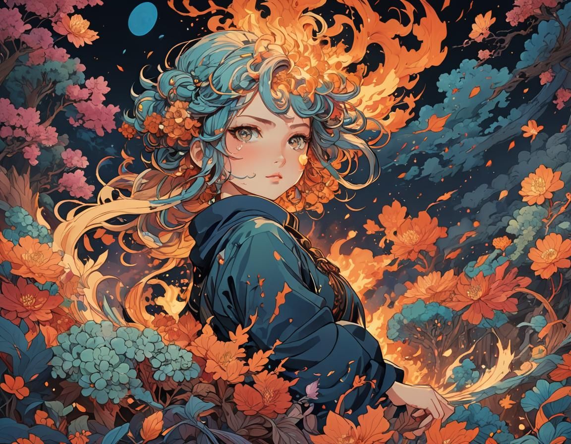 Ethereal Anime Masterpiece in Cinematic Style