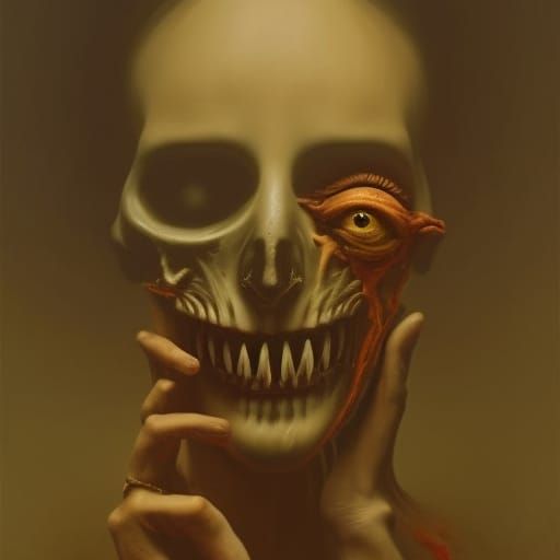 Nightmare-Inducing Surreal Horror in Hyperrealistic Style